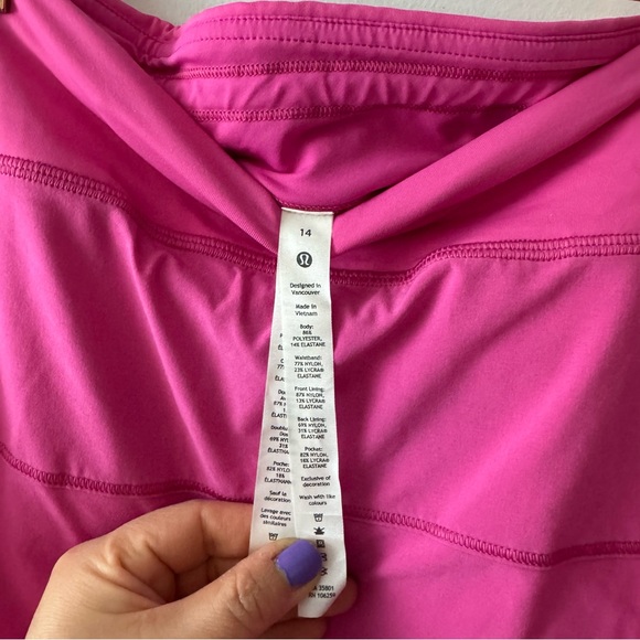 Lululemon Pace Rival Skirt sonic pink Size 14 - Picture 6 of 8